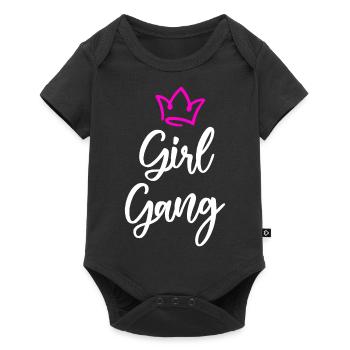 Girl Gang Girlfriend Équipe Féminine - Body à manches courtes Premium Bébé - noir - Devant