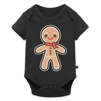 Gingerbread man - Baby Premium short-sleeve bodysuit - black - Front