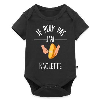 J'peux pas j ai raclette - Body à manches courtes Premium Bébé - noir - Devant
