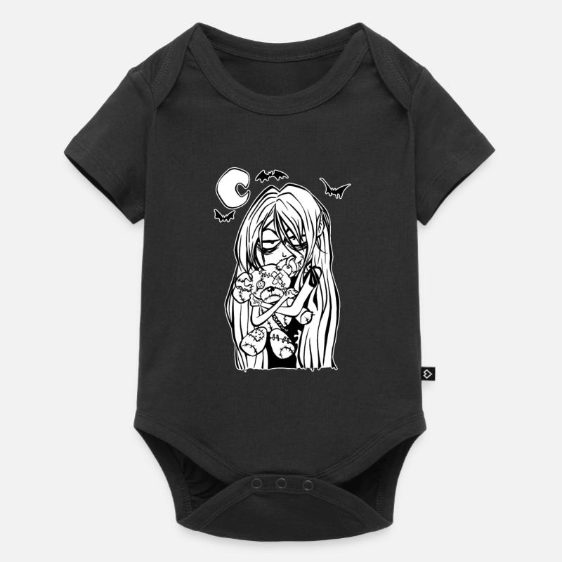 Filles effrayantes vampire - Body à manches courtes Premium Bébé - noir