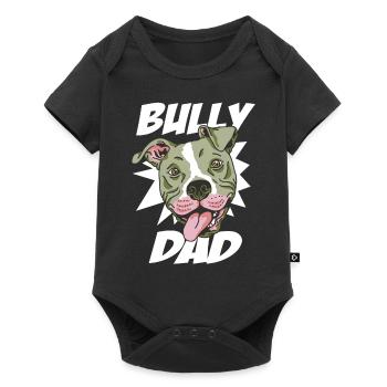 BULLY DAD Pitbull Owner American-Pitbull - Baby Premium short-sleeve bodysuit - black - Front