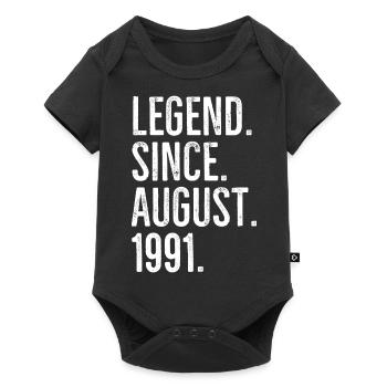 Légende depuis août 1991 - Body à manches courtes Premium Bébé - noir - Devant