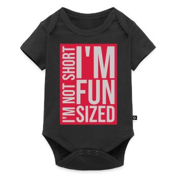 Not short fun sized - Baby Premium short-sleeve bodysuit - black - Front