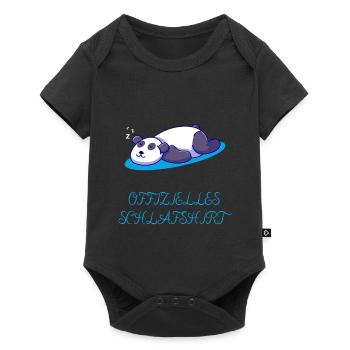 OFFIZELLES SCHLAFSHIRT - Baby Premium Kurzarmbody - Schwarz - Vorne