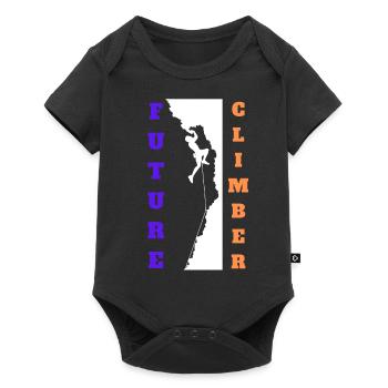 Future Rock Climber - Baby Premium short-sleeve bodysuit - black - Front