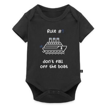 CRUISE SHIP - WHITE AND BLUE CRUISE SHIP - Baby Premium short-sleeve bodysuit - black - Front