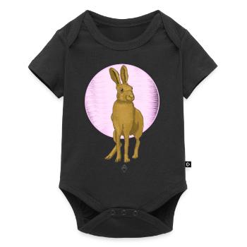 Hare Moon - Baby Premium short-sleeve bodysuit - black - Front