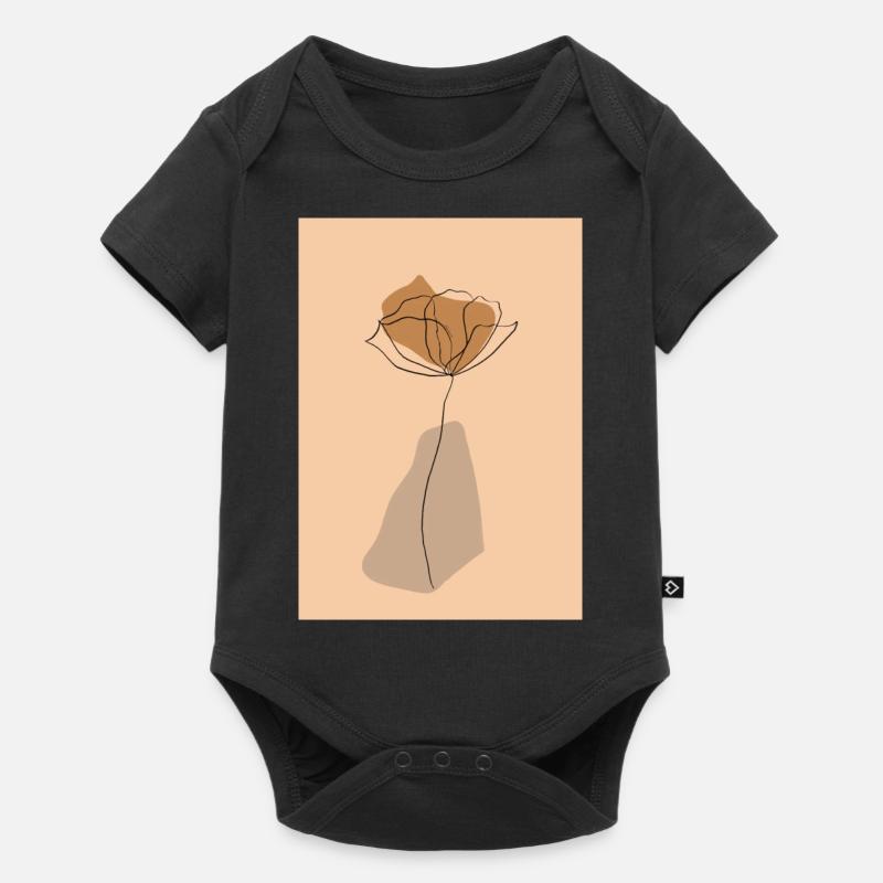 Minimum flowers - Baby Premium short-sleeve bodysuit - black