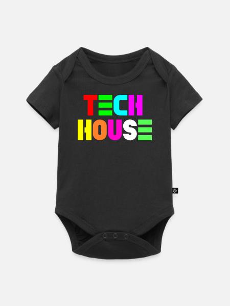 Tech-Haus - Baby Premium Kurzarmbody - Schwarz