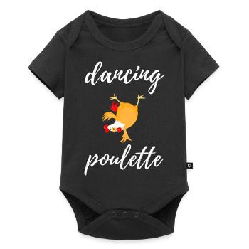 dancing poulette - Body à manches courtes Premium Bébé - noir - Devant