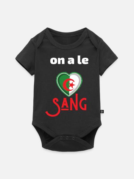 we have blood Algeria - Baby Premium short-sleeve bodysuit - black