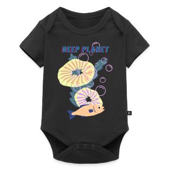 Deep Planet - Baby Premium Kurzarmbody - Schwarz - Vorne