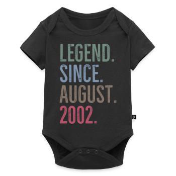 Legende seit August 2002 - Baby Premium Kurzarmbody - Schwarz - Vorne