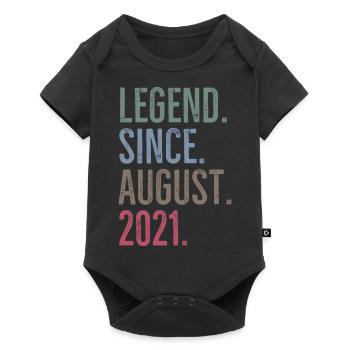 Legende seit August 2021 - Baby Premium Kurzarmbody - Schwarz - Vorne