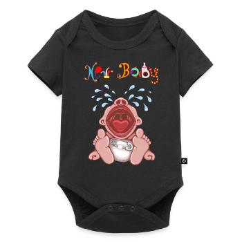 BABY CRYING, New Baby, Cry Baby, Birthday - Baby Premium short-sleeve bodysuit - black - Front