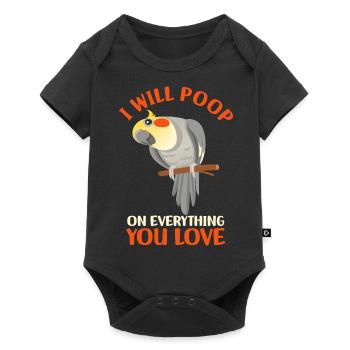 Cockatiel Pet Birds | Bird Gift Idea - Baby Premium short-sleeve bodysuit - black - Front