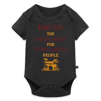 Drums Instrument For Intelligent People Retro Red - Baby Premium short-sleeve bodysuit - black - Front
