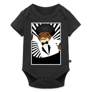 Pingu Rudi der Kellner - Baby Premium Kurzarmbody - Schwarz - Vorne