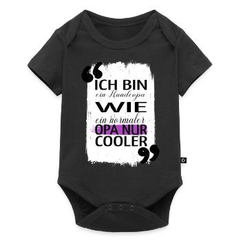 geschenkidee bluthund geek humor bachhund witzig - Baby Premium Kurzarmbody - Schwarz - Vorne
