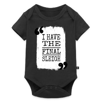 dinosaur lover gift couples funny quote - Baby Premium Kurzarmbody - Schwarz - Vorne