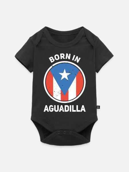 Puerto Rico - Baby Premium Kurzarmbody - Schwarz