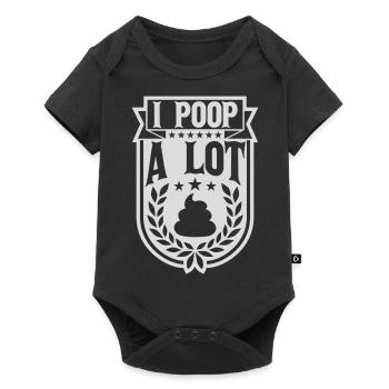 I poop a lot - Baby Premium short-sleeve bodysuit - black - Front
