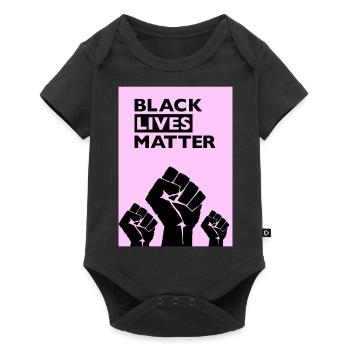 Black Lives Matter BLM Pink - Baby Premium Kurzarmbody - Schwarz - Vorne