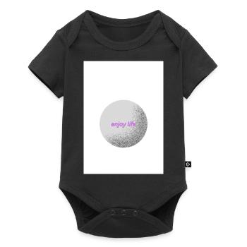 Enjoy Life - Baby Premium Kurzarmbody - Schwarz - Vorne
