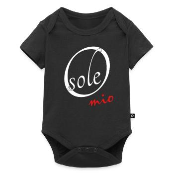 O sole mio - Baby Premium Kurzarmbody - Schwarz - Vorne