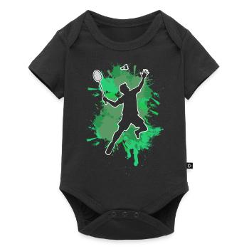 Badminton - Baby Premium short-sleeve bodysuit - black - Front