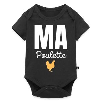 ma poulette - Body à manches courtes Premium Bébé - noir - Devant
