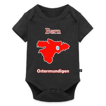 Bezirke Ostermundigen Karte mit Bern Stadtkarte - Baby Premium Kurzarmbody - Schwarz - Vorne
