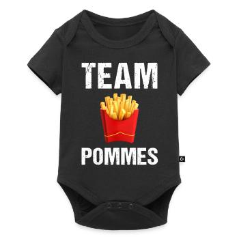 Équipe Pommes Frites Frites Restauration rapide - Body à manches courtes Premium Bébé - noir - Devant