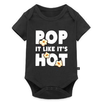 Popcorn Pop It Like It's Hot - Baby Premium short-sleeve bodysuit - black - Front