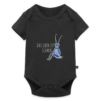 Das Leben ist Schmerz - Baby Premium Kurzarmbody - Schwarz - Vorne