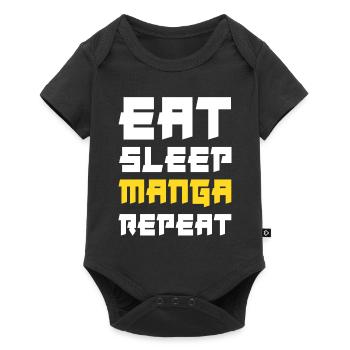 Manger du sommeil Manga Répéter - Body à manches courtes Premium Bébé - noir - Devant
