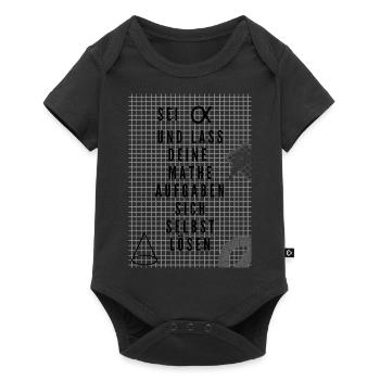 Alpha - Baby Premium Kurzarmbody - Schwarz - Vorne