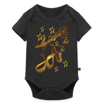 My Jazz My music - Baby Premium short-sleeve bodysuit - black - Front