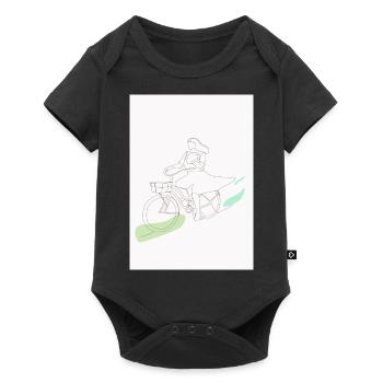 Fille Vélo Amour - Body à manches courtes Premium Bébé - noir - Devant