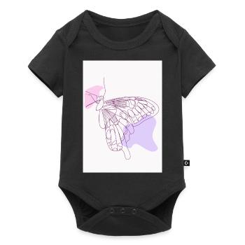 Butterfly Love Gift Birthday - Baby Premium short-sleeve bodysuit - black - Front