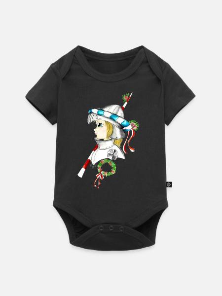 Landshuter Hochzeits-Ritter - Baby Premium Kurzarmbody - Schwarz