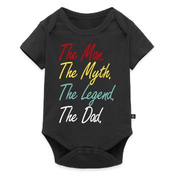 THE MAN THE MYTH THE LEGEND THE DAD - Baby Premium short-sleeve bodysuit - black - Front