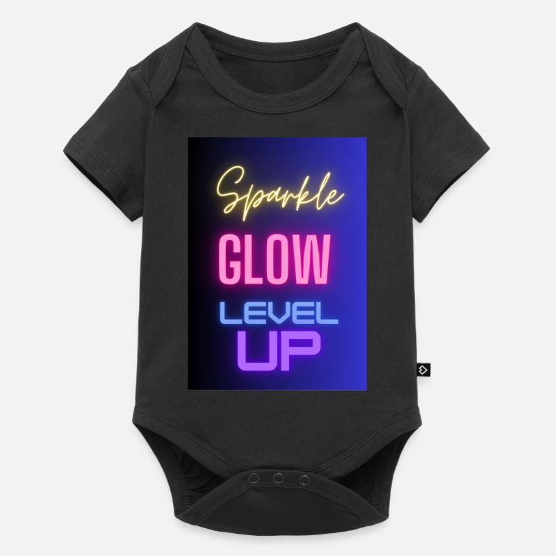 Sparkle Glow Level Up - Baby Premium Kurzarmbody - Schwarz
