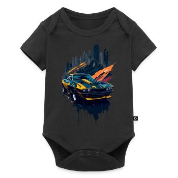 Classic sports car - Baby Premium short-sleeve bodysuit - black - Front