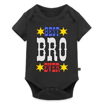 Best brother ever - Baby Premium short-sleeve bodysuit - black - Front