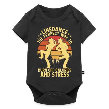 Linedance The Perfect Way Western Country Music - Body à manches courtes Premium Bébé - noir - Devant