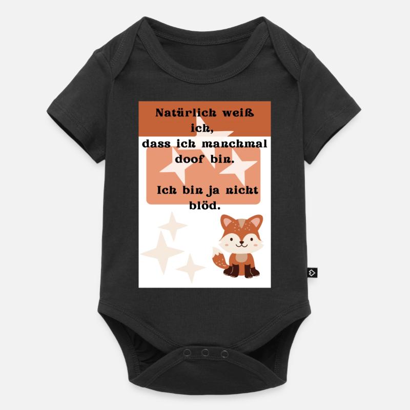 Schlaufuchs - Baby Premium Kurzarmbody - Schwarz