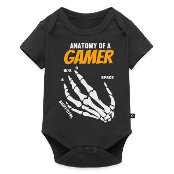 Anatomie d’un joueur - Body à manches courtes Premium Bébé - noir - Devant