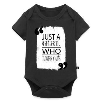 pet cat black cat hoodies and sweatshirts - Baby Premium Kurzarmbody - Schwarz - Vorne
