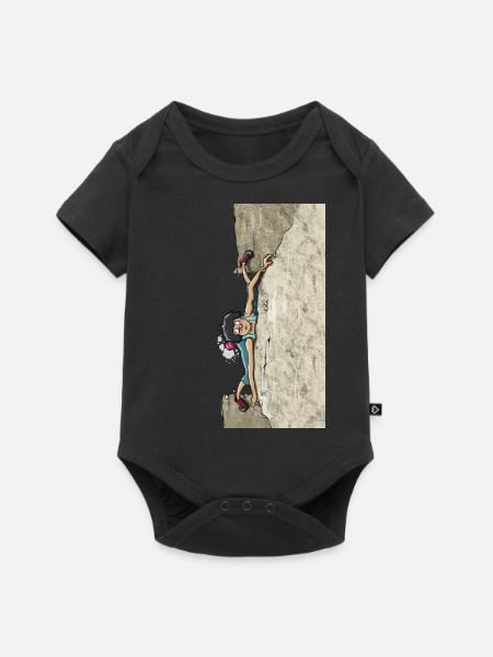 Verschneidungsklettern - Baby Premium Kurzarmbody - Schwarz